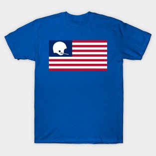 USA Football Single Bar Helmet Flag T-Shirt